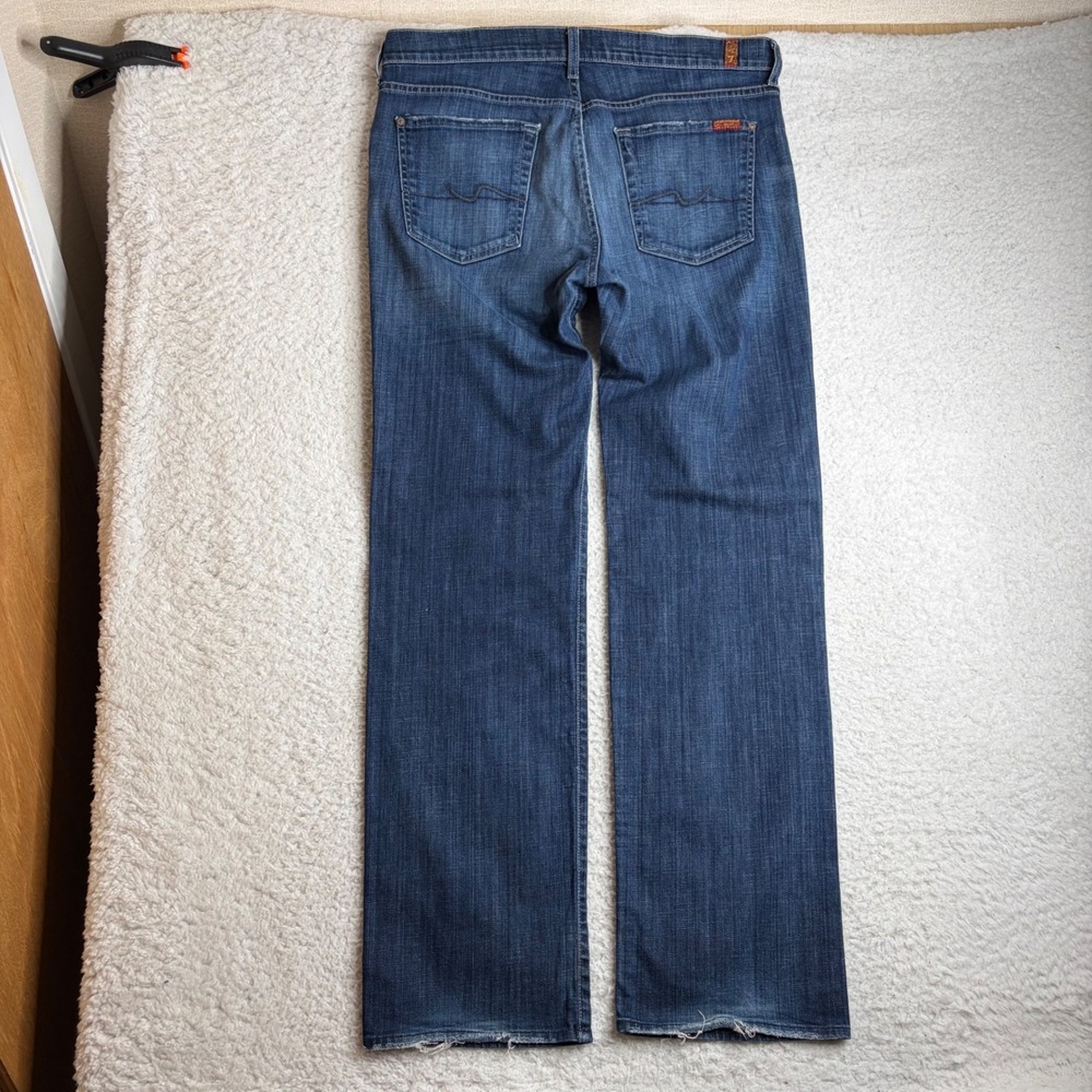 7 For All Mankind Austyn Relaxed Straight Leg Jeans Dark Wash Mens 36x32